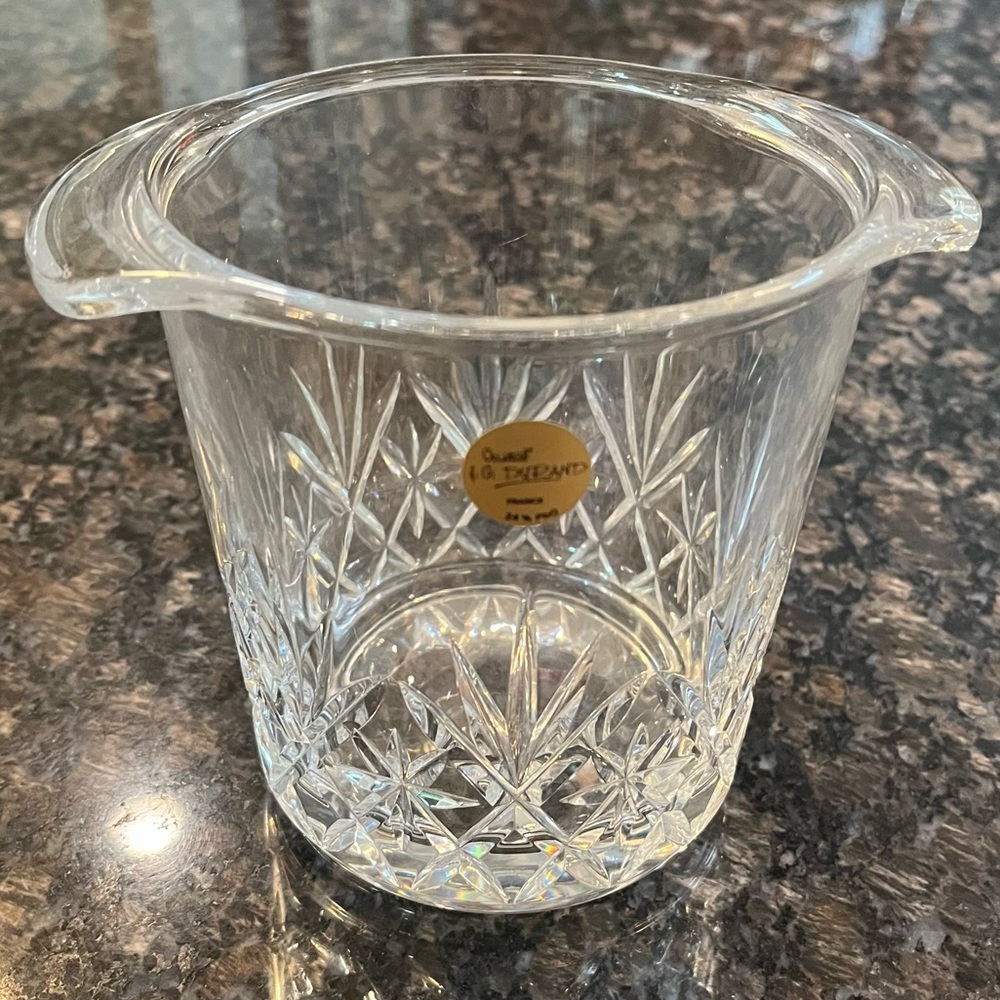 J G Durand Crystal Ice Bucket